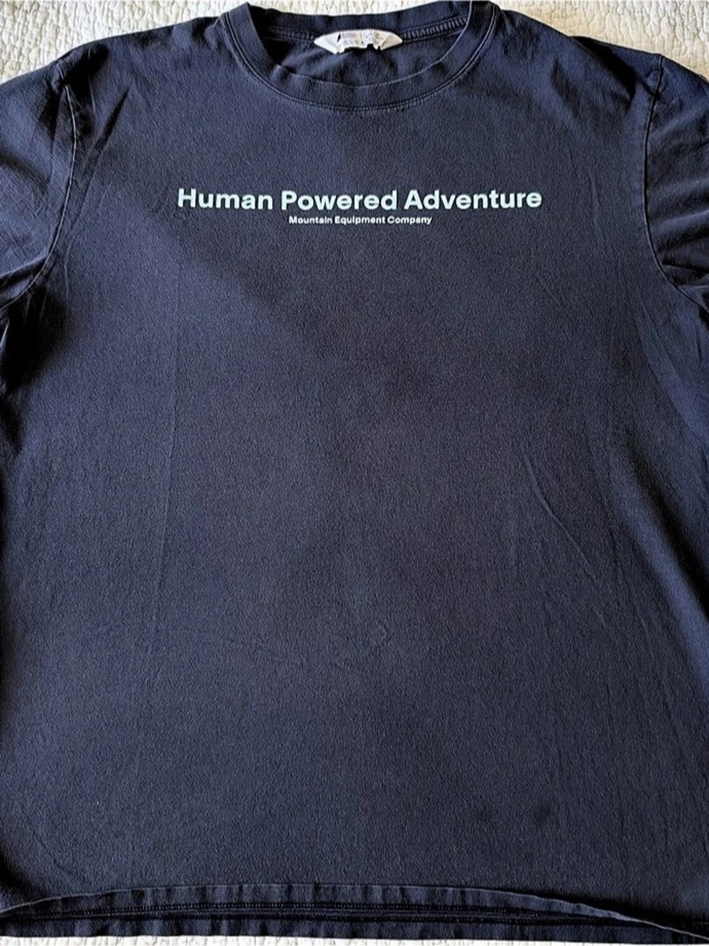 Mountain Equipment Company Human Powered Adventure Graphic T-Shirt Gray Large